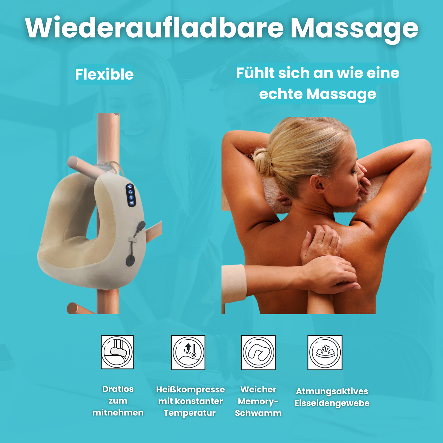 Der wiederaufladbarer Masseur