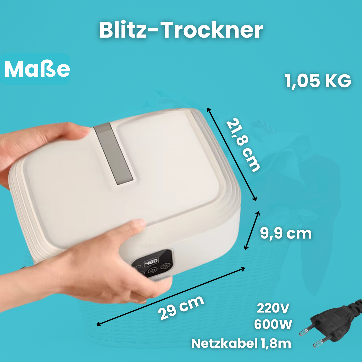 Blitz-Trockner 🚀 Die moderne Warmluft-Technologie mit UV-Licht