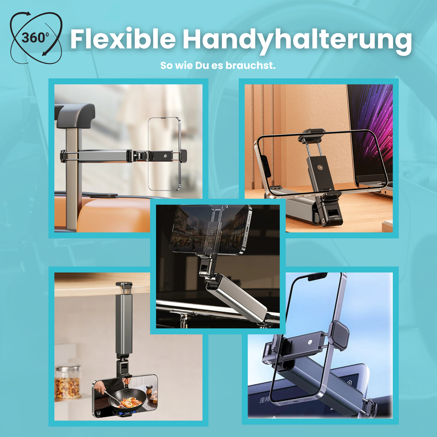 Der originale 360⁰ Handyhalter - Dein Alltagsretter