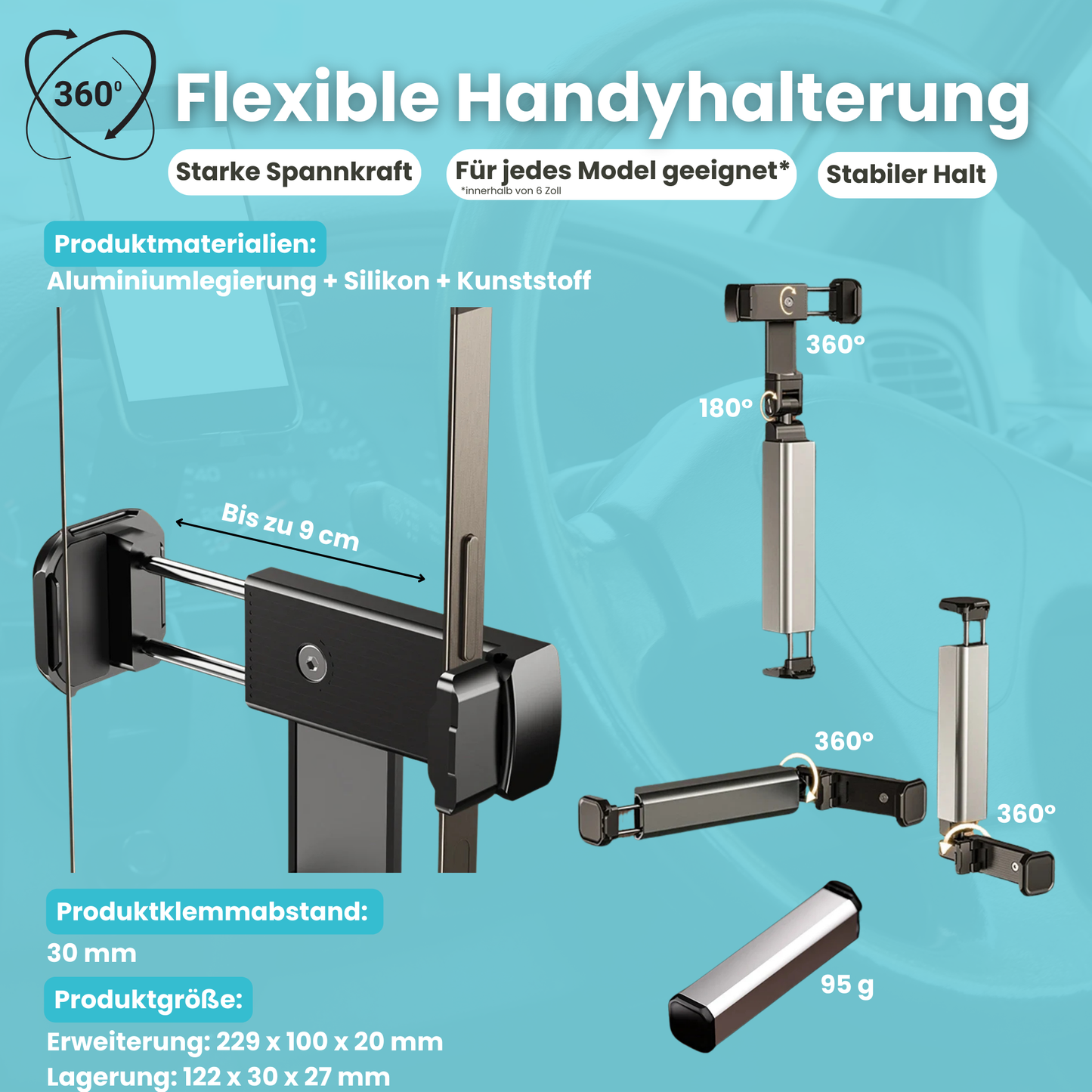 Der originale 360⁰ Handyhalter - Dein Alltagsretter